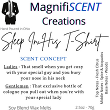 Load image into Gallery viewer, Sleep In His T-Shirt Wax Melts