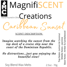 Load image into Gallery viewer, Caribbean Sunset Wax Melts
